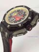 Replica Audemars Piguet Watch Red Dial Yellow Bezel Black Leather  (5)_th.jpg